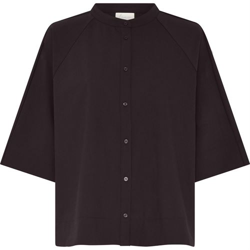 FRAU SKJORTE, ABU DHABI LIGHT WOOL SHIRT, CHOCOLATE TORTE